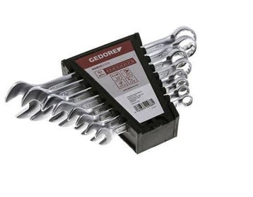 8 - 19mm Gedore Red 8-Delige Set Steeksleutels Met 15 Graden, Verzenden, Nieuw