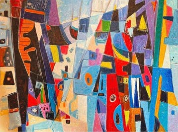 Nguyn V.L (1993) - Abstraction Narrative 60 80 cm - No