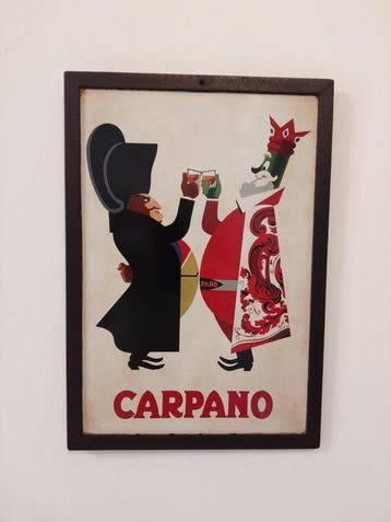 carpano - Studio Testa - Reclamebord - IJzer, Antiek en Kunst
