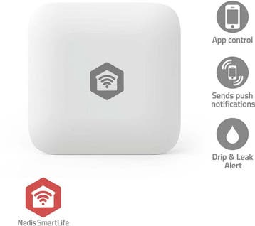 Watermelder - Lekkagemelder - Zigbee 3.0 - Wit - Nedis, Verzenden, Zo goed als nieuw