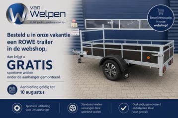 Grote nieuwe aanhanger incl.verplichte coc NERGENS GOEDKOPER, Nieuw
