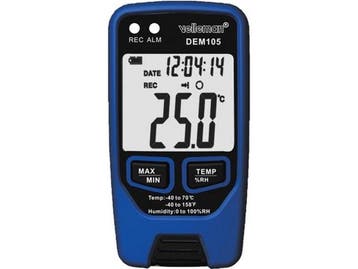 Velleman Datalogger - Temperatuur en Vochtigheid - USB, Verzenden, Nieuw
