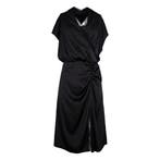 Marc Aurel • zwarte satijnen jurk met kant • 36, Kleding | Dames, Jurken, Marc Aurel, Verzenden, Zwart, Nieuw