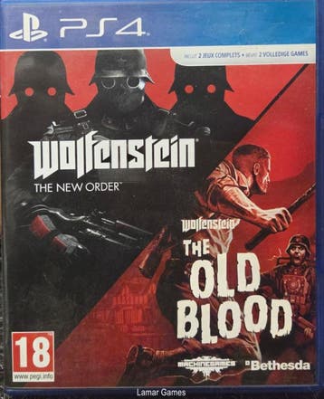 Wolfenstein double pack (PS4 tweedehands game), Spelcomputers en Games, Ophalen of Verzenden, Zo goed als nieuw