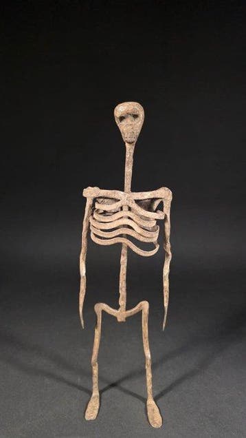 Skeletbeeld in smeedijzer. - Chamba - Nigeria (Zonder