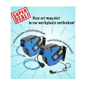 Superdeal - Lucht en Stroomhaspel (WERKPLAATSINRICHTING), Verzenden, Nieuw