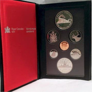 Canada. Proof Set 1986 First trans Canada Train (Zonder