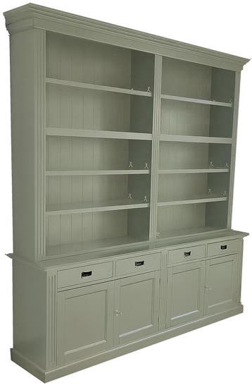 Boekenkast Engels groen  220 x 240cm, Ophalen of Verzenden, Nieuw