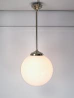 schoollampen groot formaat kap 4 x 35 cm / 1 x 40 cm, Ophalen, Art deco, Zo goed als nieuw, Glas