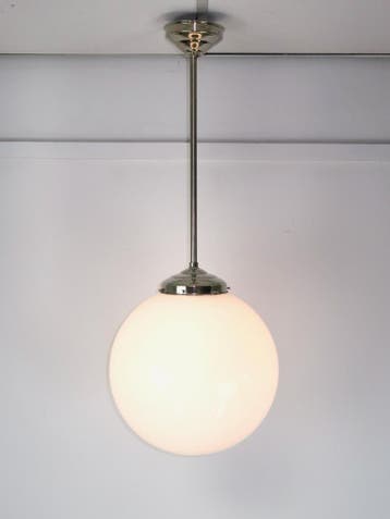 schoollampen groot formaat kap 4 x 35 cm / 1 x 40 cm, Ophalen, Art deco, Zo goed als nieuw, Glas
