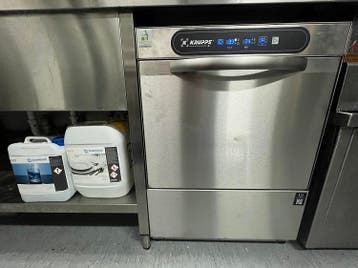 Krupps horeca voorlader vaatwasser | 230v / 400v | ontharder, Ophalen of Verzenden, Gebruikt, Reinigen