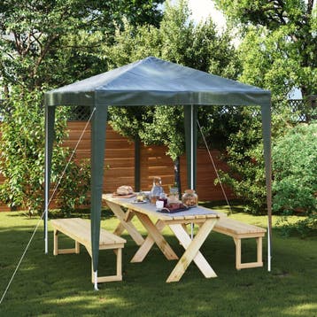 vidaXL Partytent professioneel 2x2 m groen, Verzenden, Nieuw, Partytent