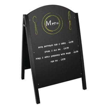 Krijtstoepbord | Metaal (Extra Zwaar) | Weerbestendig |, Verzenden, Nieuw in verpakking