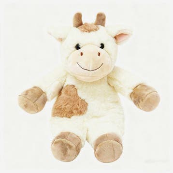 Knuffel Koe off white 28cm, Verzenden, Nieuw