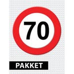 Verkeersbord  70 jaar versiering pakket - 70 jaar versiering, Ophalen of Verzenden, Nieuw