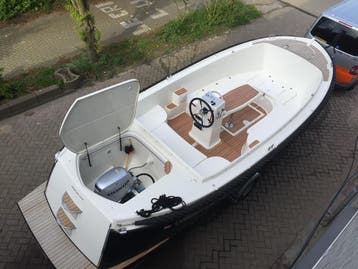 Te weinig power in uw sloep? laat hem dan door ons repoweren, Watersport en Boten, Sloepen, Ophalen, Nieuw, Buitenboordmotor, Polyester