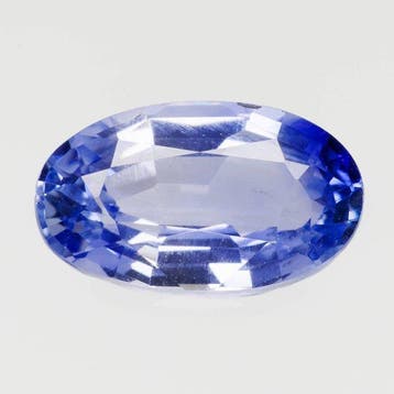 1 pcs Blauw Saffier - 1.56 ct - Asian Institute of, Nieuw