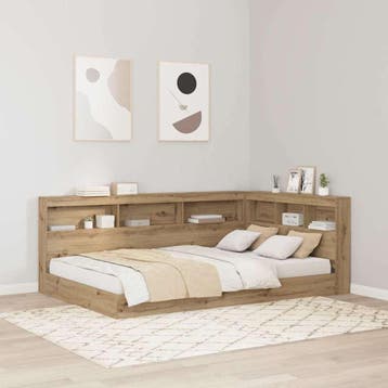 vidaXL Opberghoofdbord Artisan Eiken Bewerkt hout, Verzenden, Nieuw, Bruin, Hout
