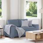 vidaXL Loveseat Sofa Blauw 160x77x82 cm Corduroy Stof, Verzenden, Nieuw, Stof