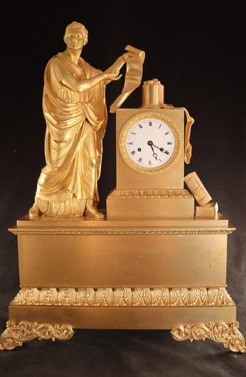 Figurale pendule - Brons - 1800-1850 - Philippe au Sénat, Antiek en Kunst, Antiek | Klokken