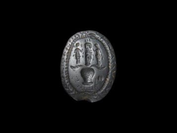 Oud-Romeins Hematiet Magische Edelsteen / Intaglio