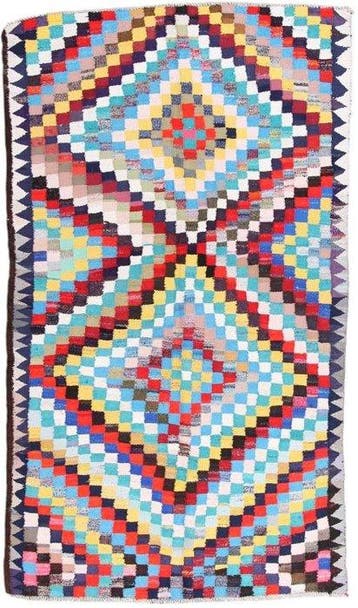 Kelim Modern Caucus Kilim - Vintage Armeense Kunst - Kelim -, Nieuw