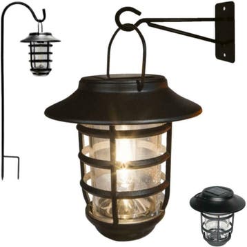 Zwarte solarlamp Sting hanglamp, priklamp en tafellamp-in-1, Overige materialen, Verzenden, Minder dan 50 watt, Nieuw