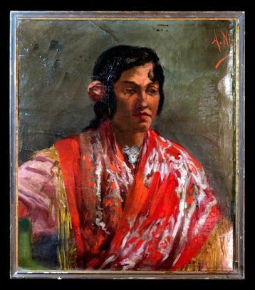 Spanish Costumbrist School (c. 1920) - A Gypsy Woman in a