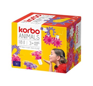 Korbo animals 18 (kinder bouwsets, Constructie speelgoed), Verzenden, Nieuw
