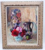 Jean Stevan (1896-1962) - Stilleven met tinnen klepkan en, Antiek en Kunst, Kunst | Schilderijen | Klassiek
