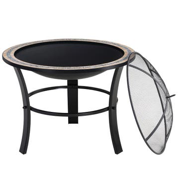 Vuurkorf Fuego Mozaïek Ø 76 cm Rond (Barbecue-Vuurkorf), Verzenden, Nieuw