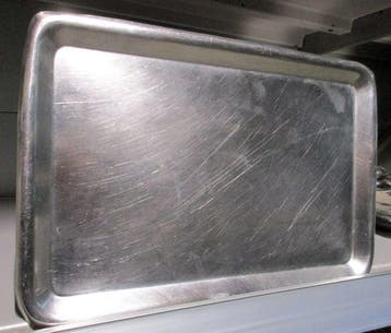 RVS Vleesschaal B30 x D22cm, Vleesbak, Vitrineschotel,, Gebruikt