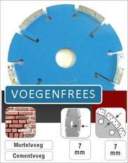 Diamant-Voegenfrees: Het uitzagen van voegmortels., Verzenden, Nieuw