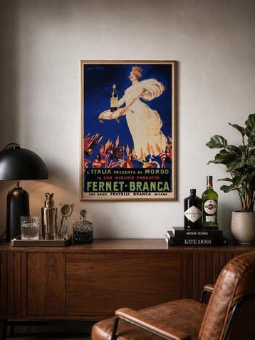 Jean dYlen - Fernet Branca – Manifesto pubblicitario -