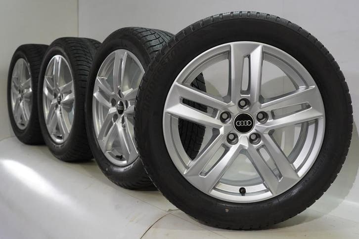 Audi A4 S4 B9 8W 17 inch velgen Bridgestone Winterbanden Ori, Auto-onderdelen, Banden en Velgen, Velg(en), Gebruikt, 17 inch, Winterbanden