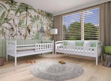 Stapelbed met Lade Ilias - 2-persoons - 90 x 200 - Wit, Verzenden, Nieuw, Stapelbed