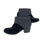 Toms - Dames enkellaarsjes - Zwart/grijs - Maat 42, Nieuw