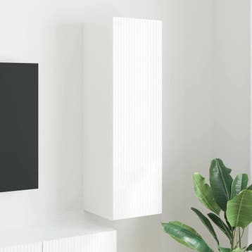 vidaXL TV Wandkast 30 x 31 x 100 cm Wit Bewerkt hout, Minder dan 50 cm, Verzenden, 100 tot 150 cm, Nieuw