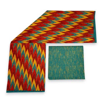Afrikaanse stof - Two-Tone print Polycotton - 6 yard Combina, Hobby en Vrije tijd, Ophalen of Verzenden, Nieuw
