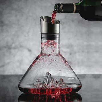 Luxe Kristallen Wijnkaraf 1500ML - Iceberg Design, Handgemaa, Verzenden, Nieuw