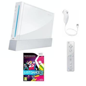 Nintendo Wii Wit + Controller (Just Dance 3 Bundel), Spelcomputers en Games, Spelcomputers | Nintendo Wii, Ophalen of Verzenden