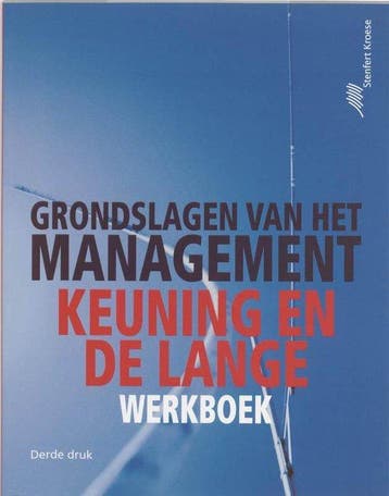 Grondslagen van het management Werkboek - Keuning, Boeken, Verzenden, Gelezen