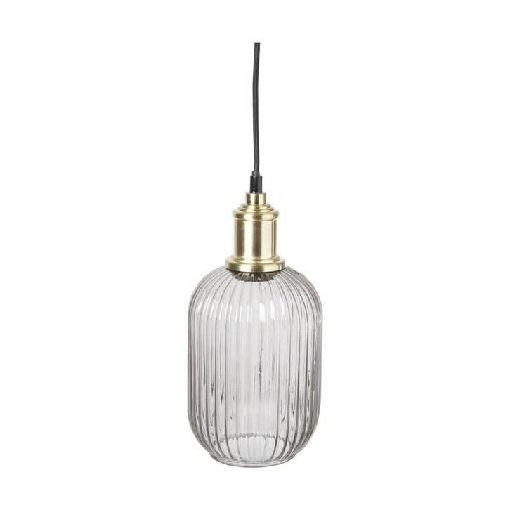 Hanglamp glas - Ø14,5x20 cm, Huis en Inrichting, Lampen | Hanglampen, Verzenden