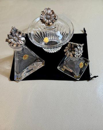 Decoratief ornament (3) - Ivat Bleikristall - Italië - .800, Antiek en Kunst