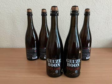 Boon - Geuze Black Label 6 - 75cl - 5 flessen, Nieuw