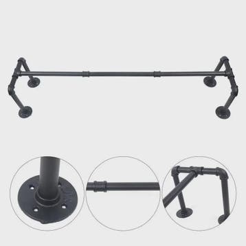 Industrieel Wandrek Kledingrek Metaal Pijp Design - 40kg Dra, Verzenden, Nieuw