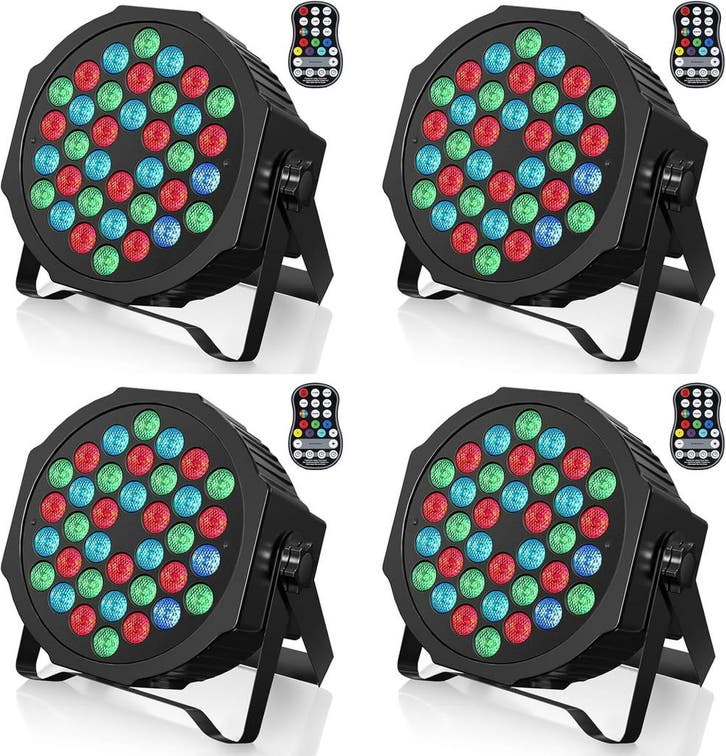 LED Podiumspots Set 4x | Draadloos | Retourdeal 52% Korting, Muziek en Instrumenten, Theaterbelichting, Zo goed als nieuw, Ophalen of Verzenden