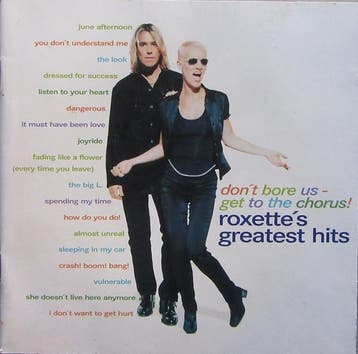 Roxette - Dont Bore Us - Get To The Chorus! (Roxettes, Ophalen of Verzenden, Zo goed als nieuw