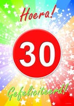 30 jaar verjaardag poster - 30 jaar versiering, Ophalen of Verzenden, Nieuw