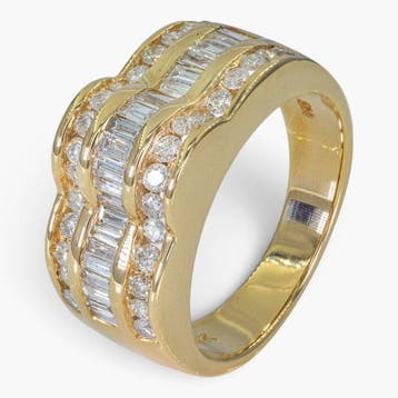 Zonder minimumprijs - Ring - 14 karaat HRD, Geel goud -, Nieuw